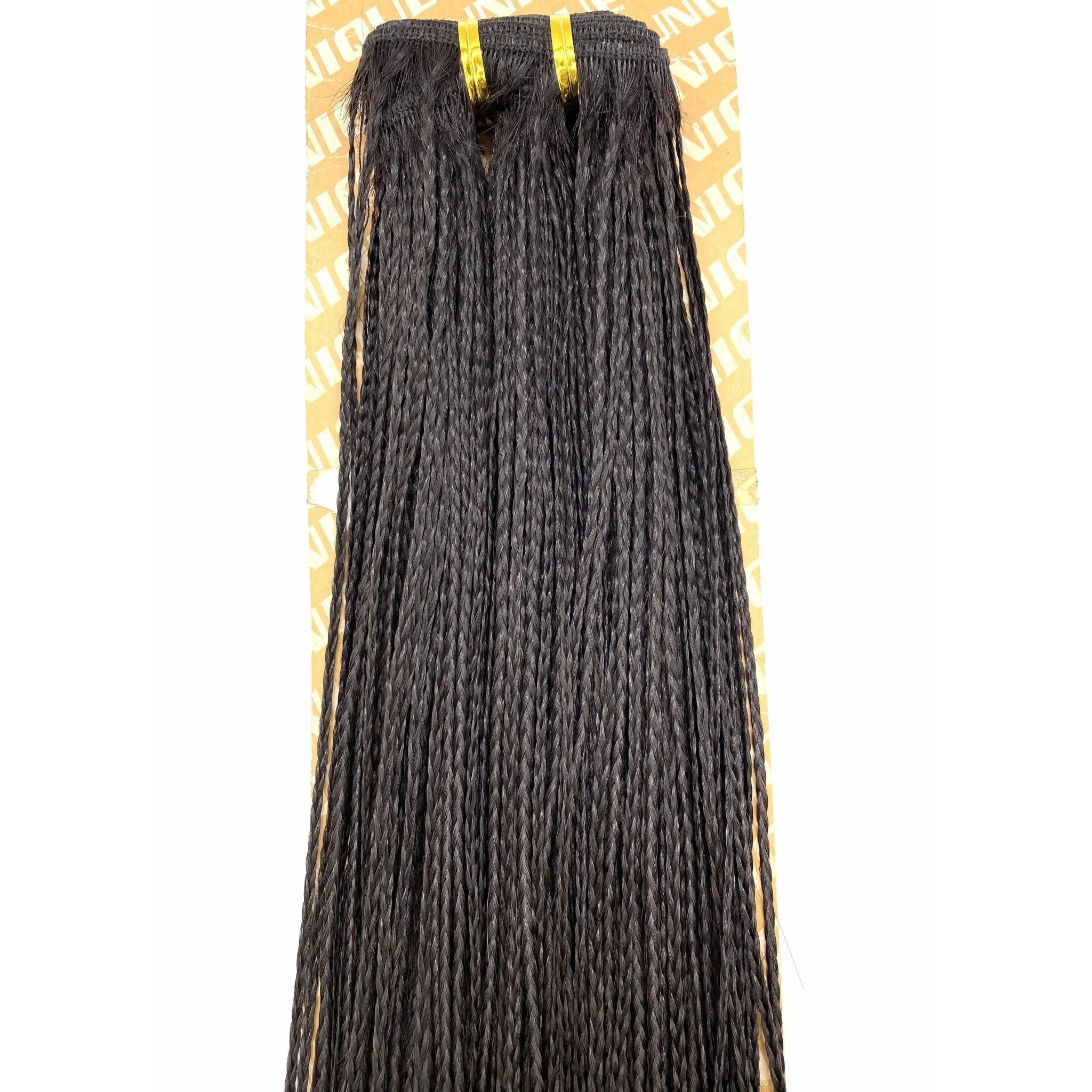Unique Micro Braid  14" T1B Burgundy / 100% Human Hair - Image 15