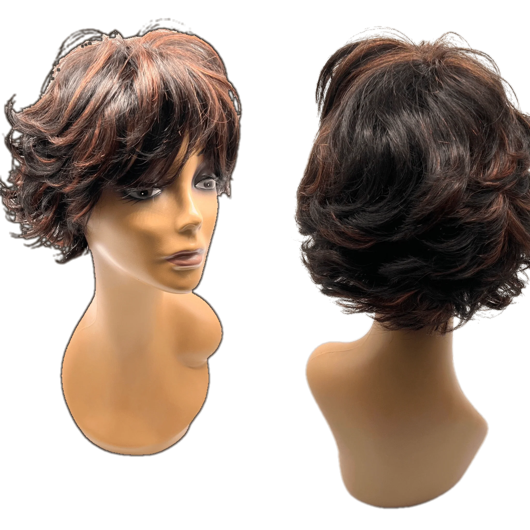 Unique's 100% Human Hair Full Wig / Style "V" - Image 14