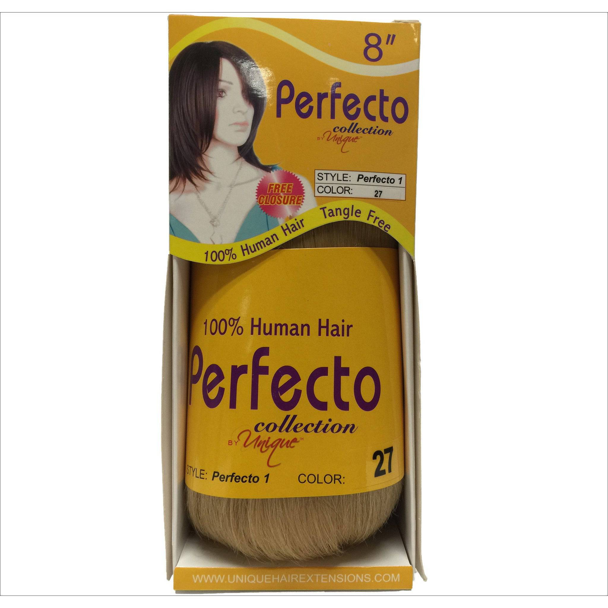 Unique's Perfecto 1 Bump Hair 8" / 100% Human Hair