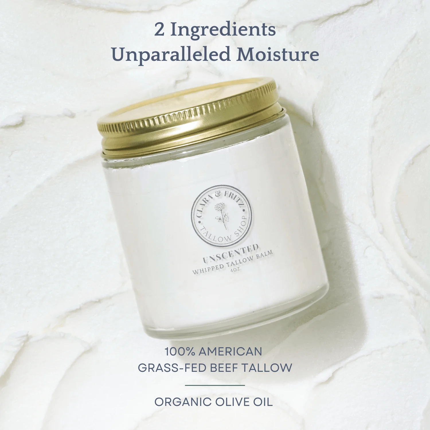 Unscented Whipped Tallow Balm - Image 2