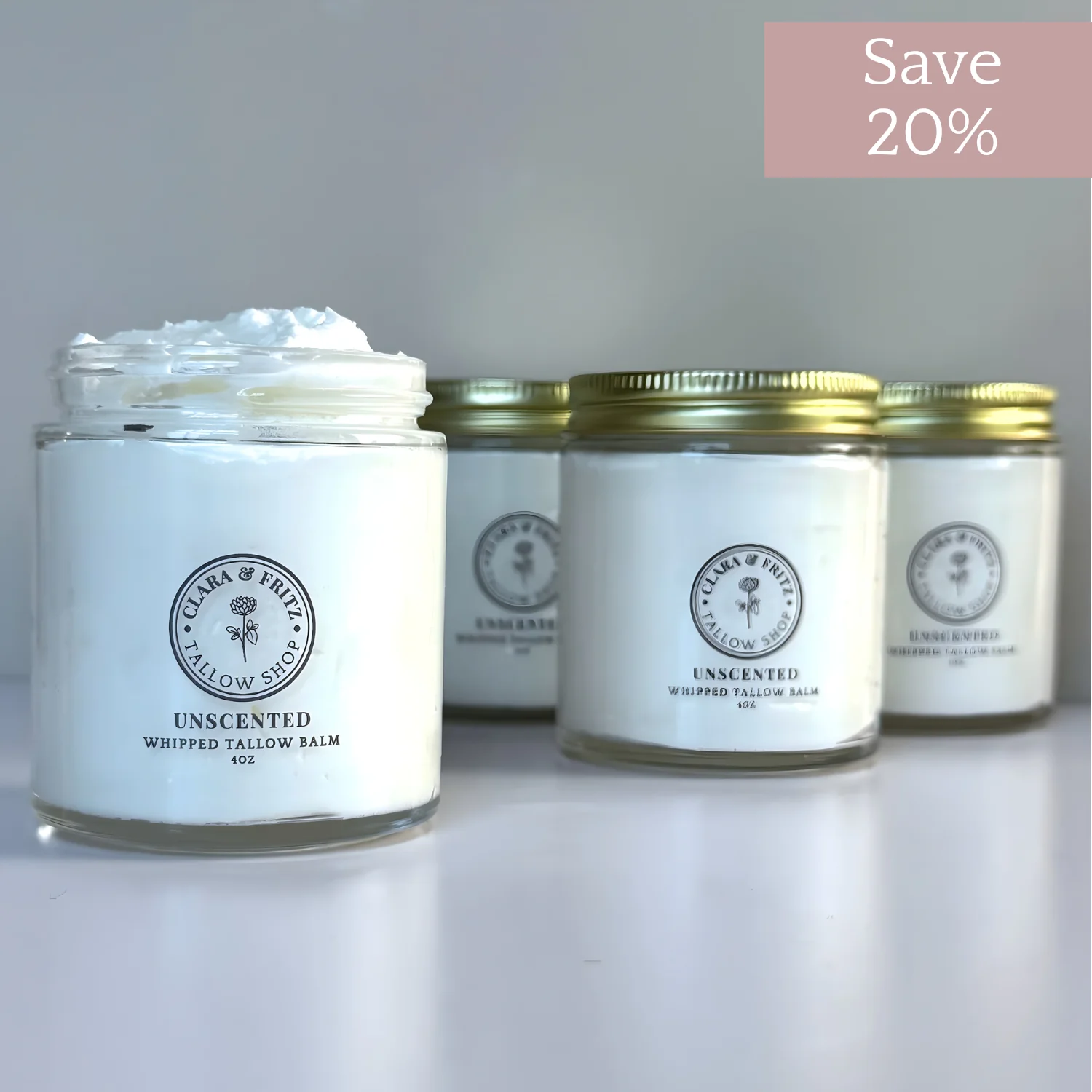 Unscented Whipped Tallow Balm - Image 6