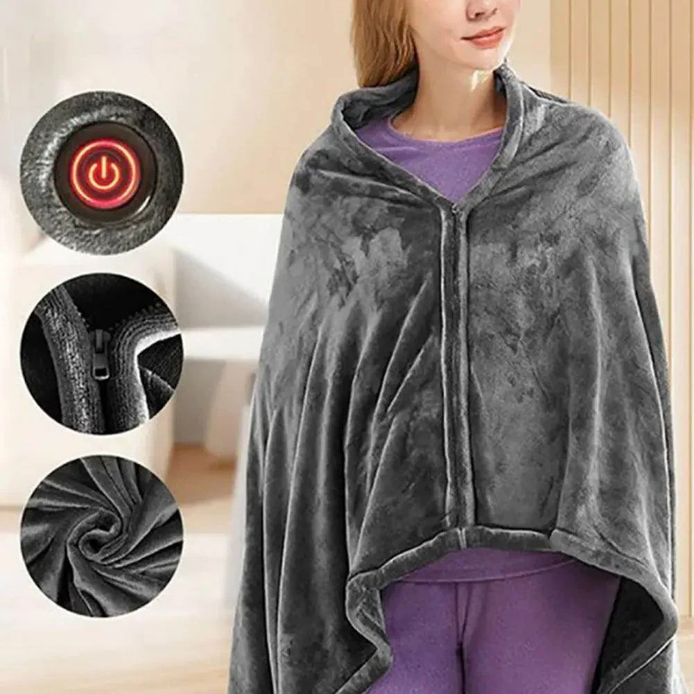 USB Electric Heated Throw Blanket - Image 2