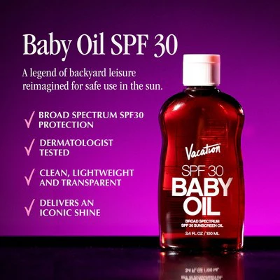 Vacation Baby Oil SPF 30 3.4 fl oz - New - Image 7