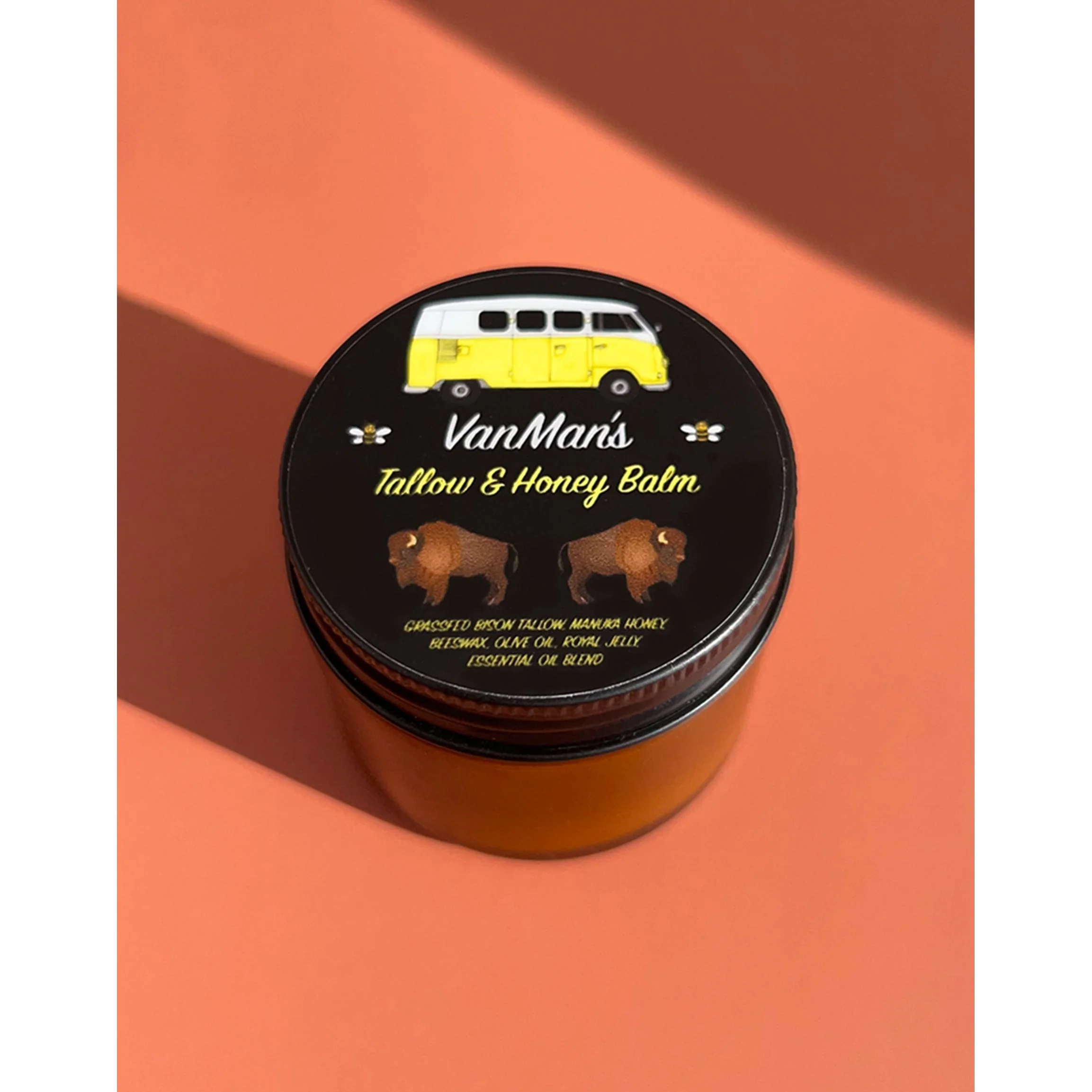 VanMan's Bison Tallow & Honey Face Balm - 2 oz