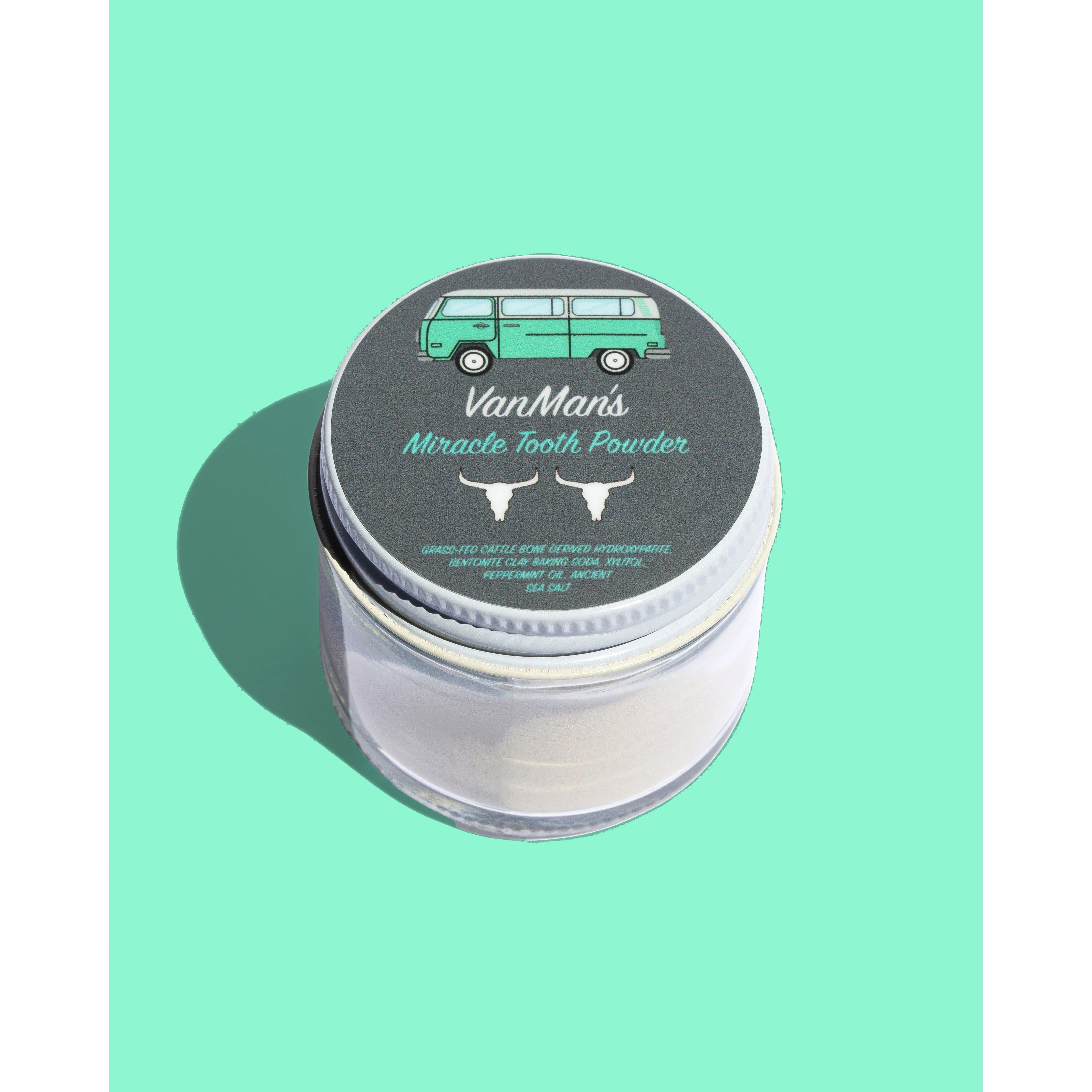 VanMan's Miracle Tooth Powder - Mint-Bone 2 oz