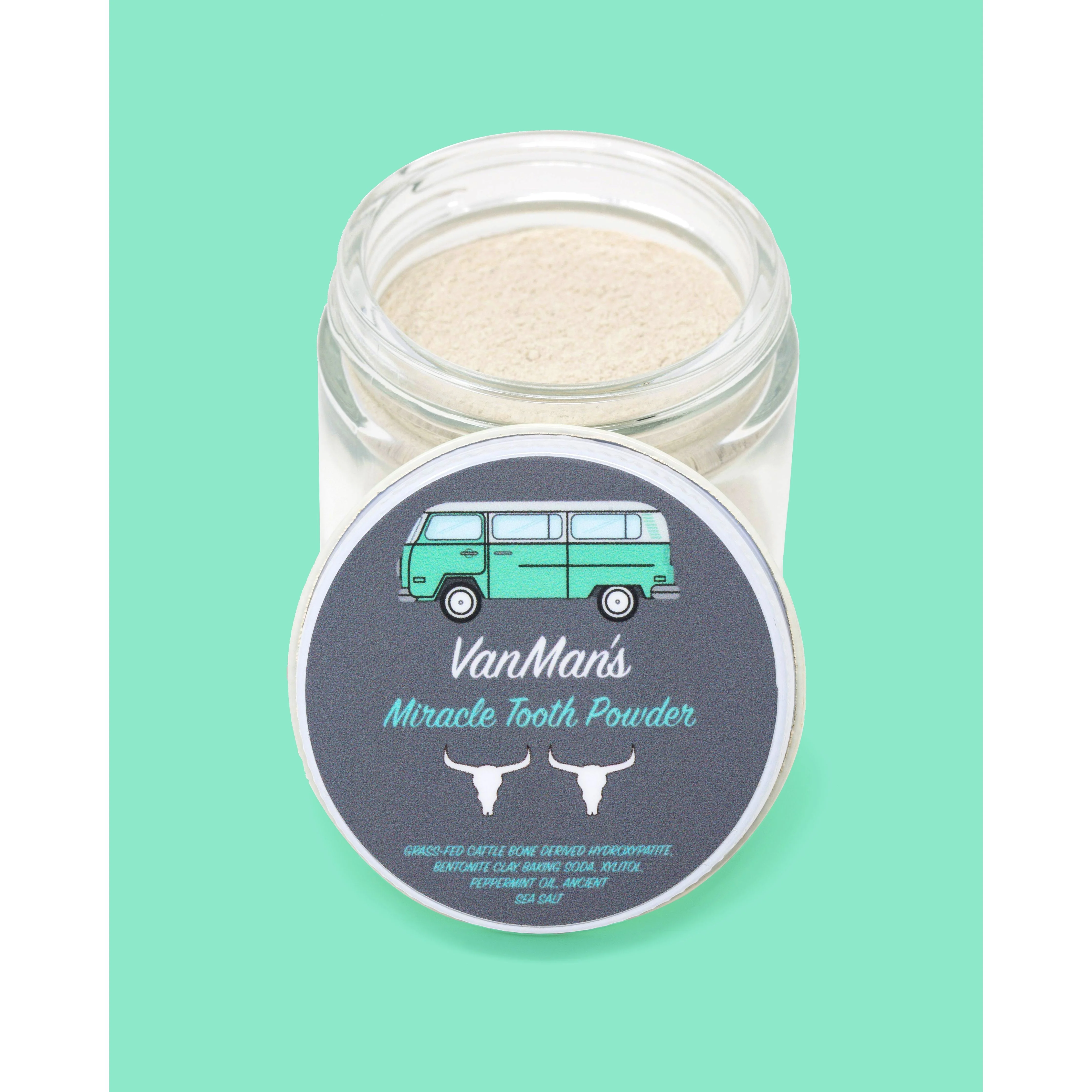 VanMan's Miracle Tooth Powder - Mint-Bone 2 oz - Image 2