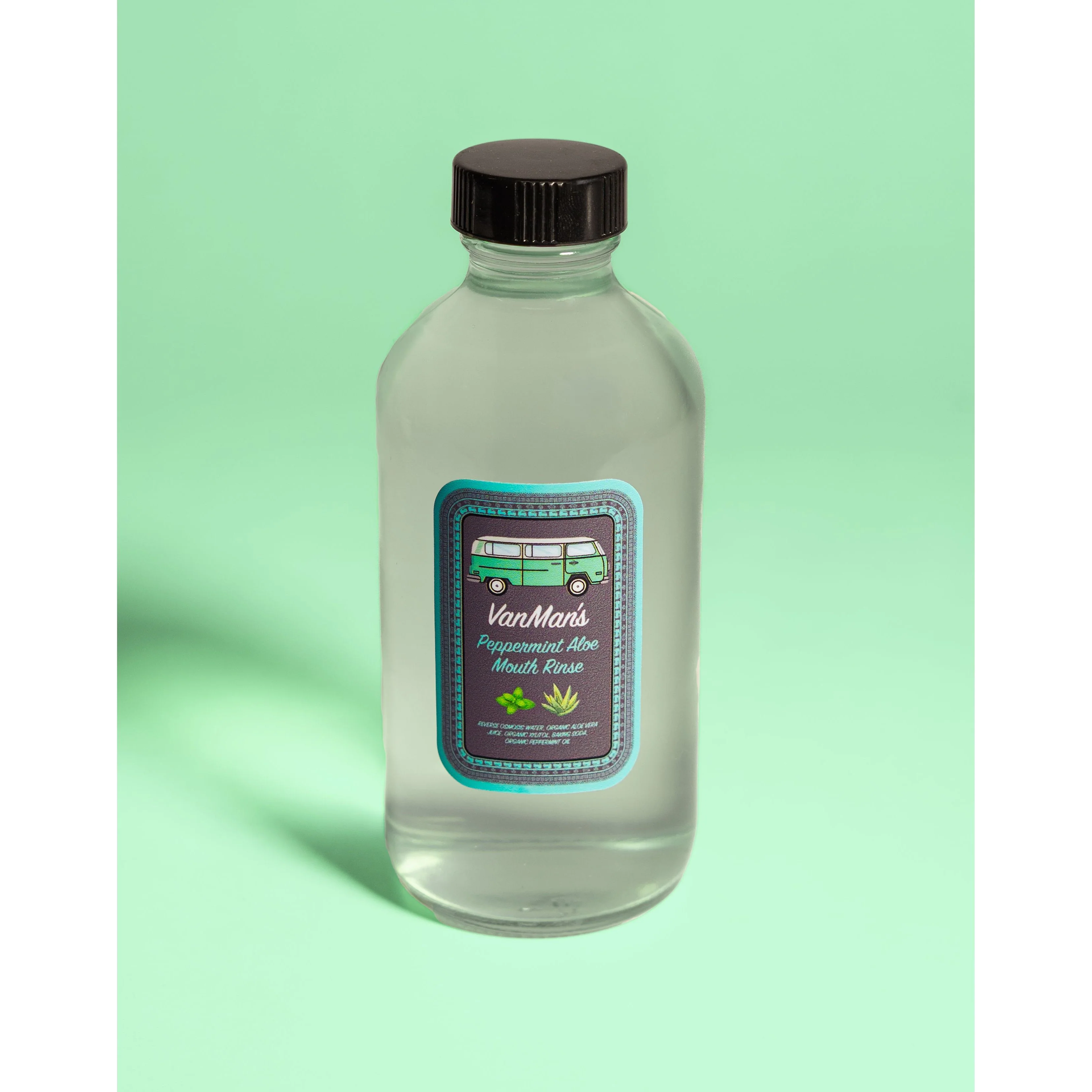 VanMan's Peppermint Aloe Mouth Rinse - 8 oz
