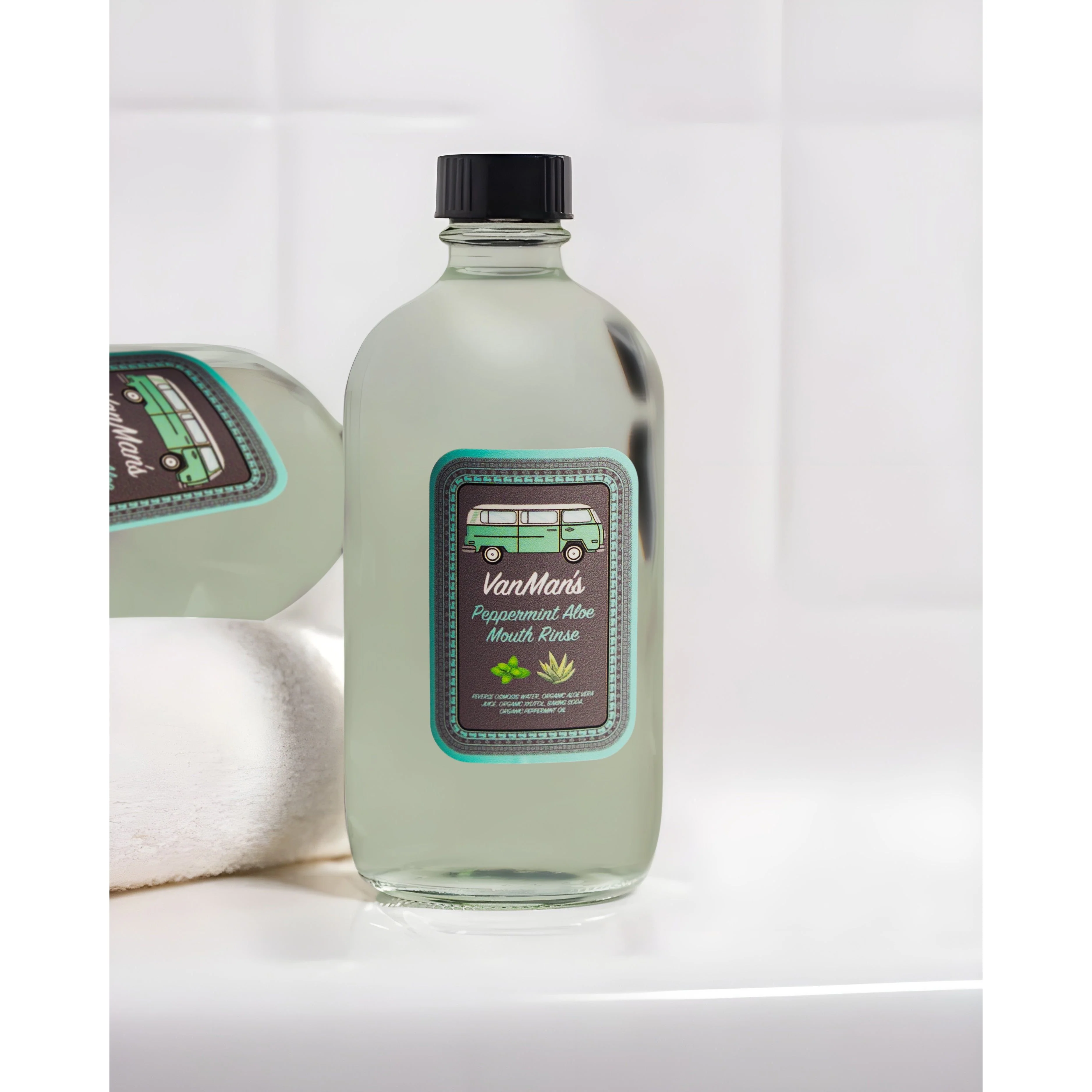 VanMan's Peppermint Aloe Mouth Rinse - 8 oz - Image 4