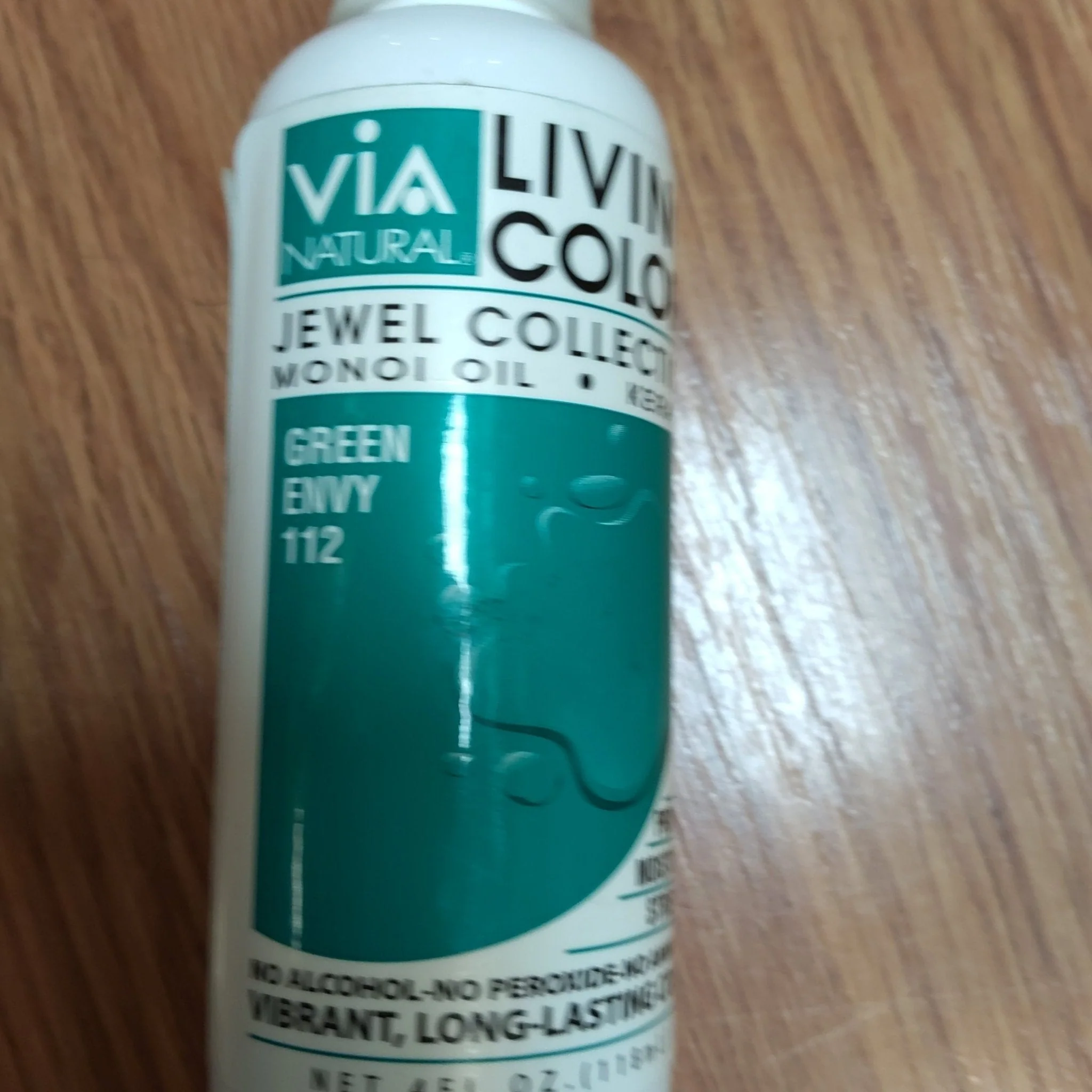 Via Natural Semi-Permanent Hair Color Green Envy #112 (4 oz)