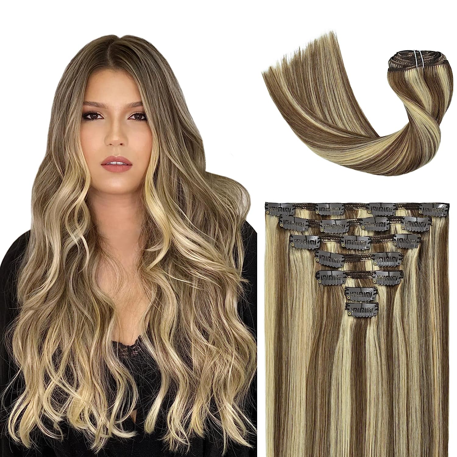 VIP Clip Extensions / Silky Straight - 24'' (170 g ) - ClipeX System - Image 23