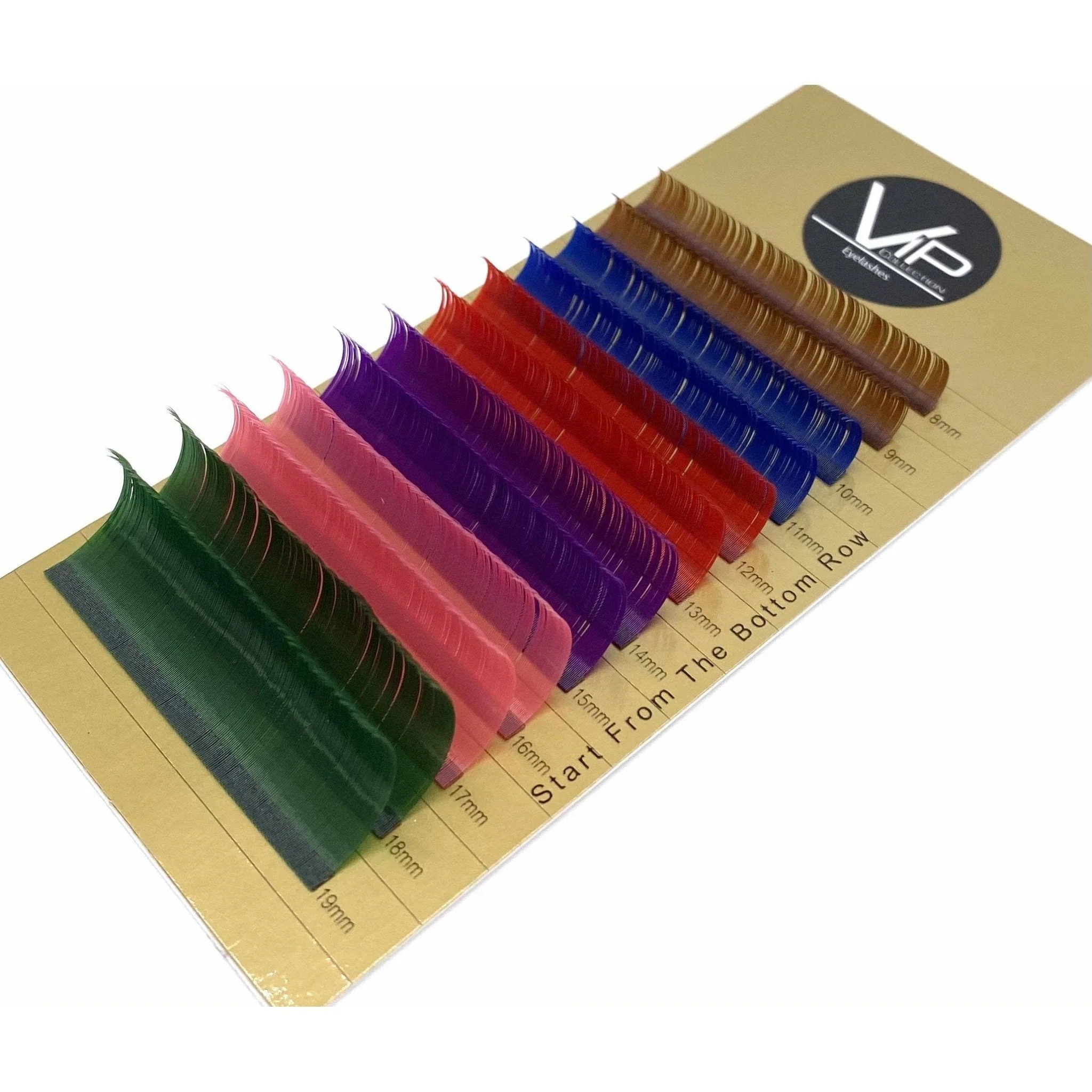 VIP Eyelashes - 12 lines - 0.15 D Raibow - Image 2