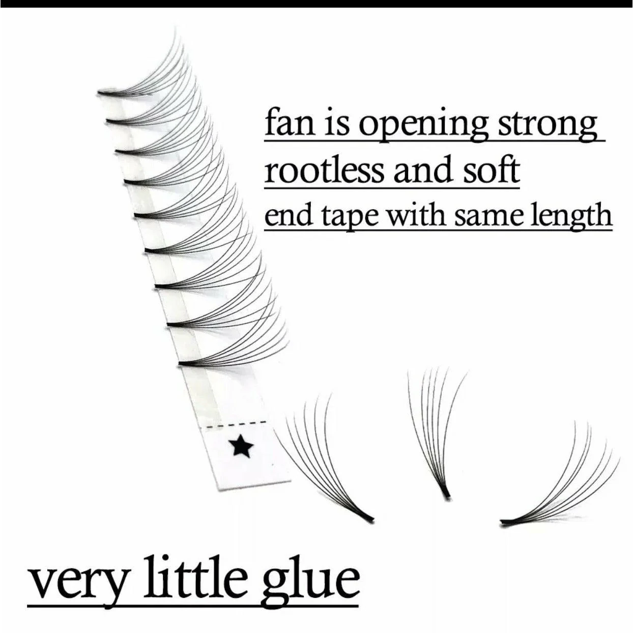 VIP Eyelashes - Pre Fanned Lash Extrensions 12 Lines  6D curl - Image 2