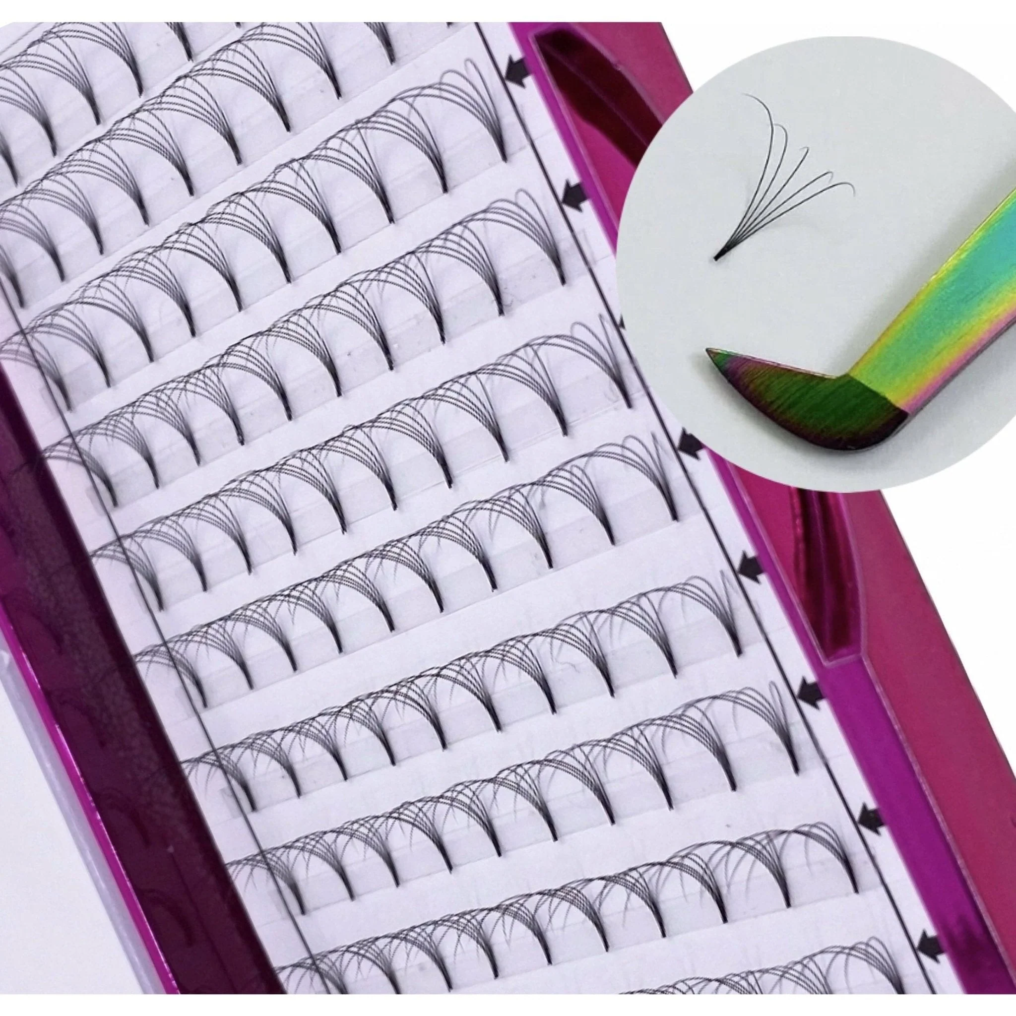 VIP Eyelashes - Pre Fanned Lash Extrensions 12 Lines  6D curl - Image 3