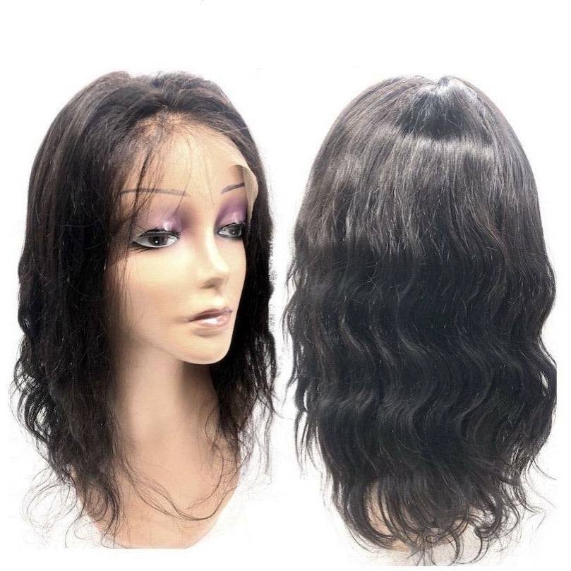 VIP - Full Lace Wig - 100% Human Hair Natural Black (180 density)Body Wave - Image 4