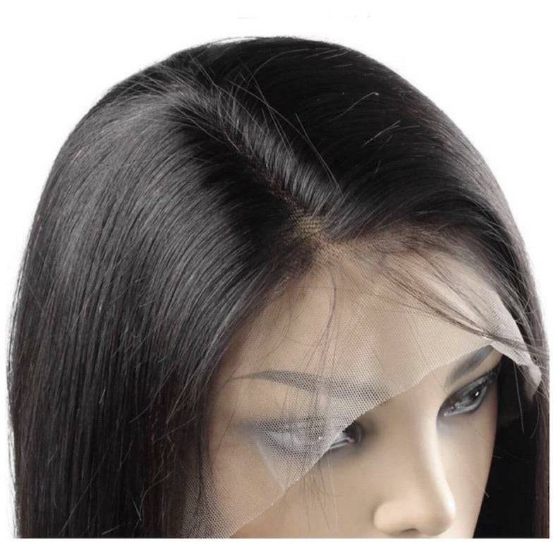 VIP -Lace Front Wig - 100% Human Hair Natural Black (180 density) Straight - Image 3