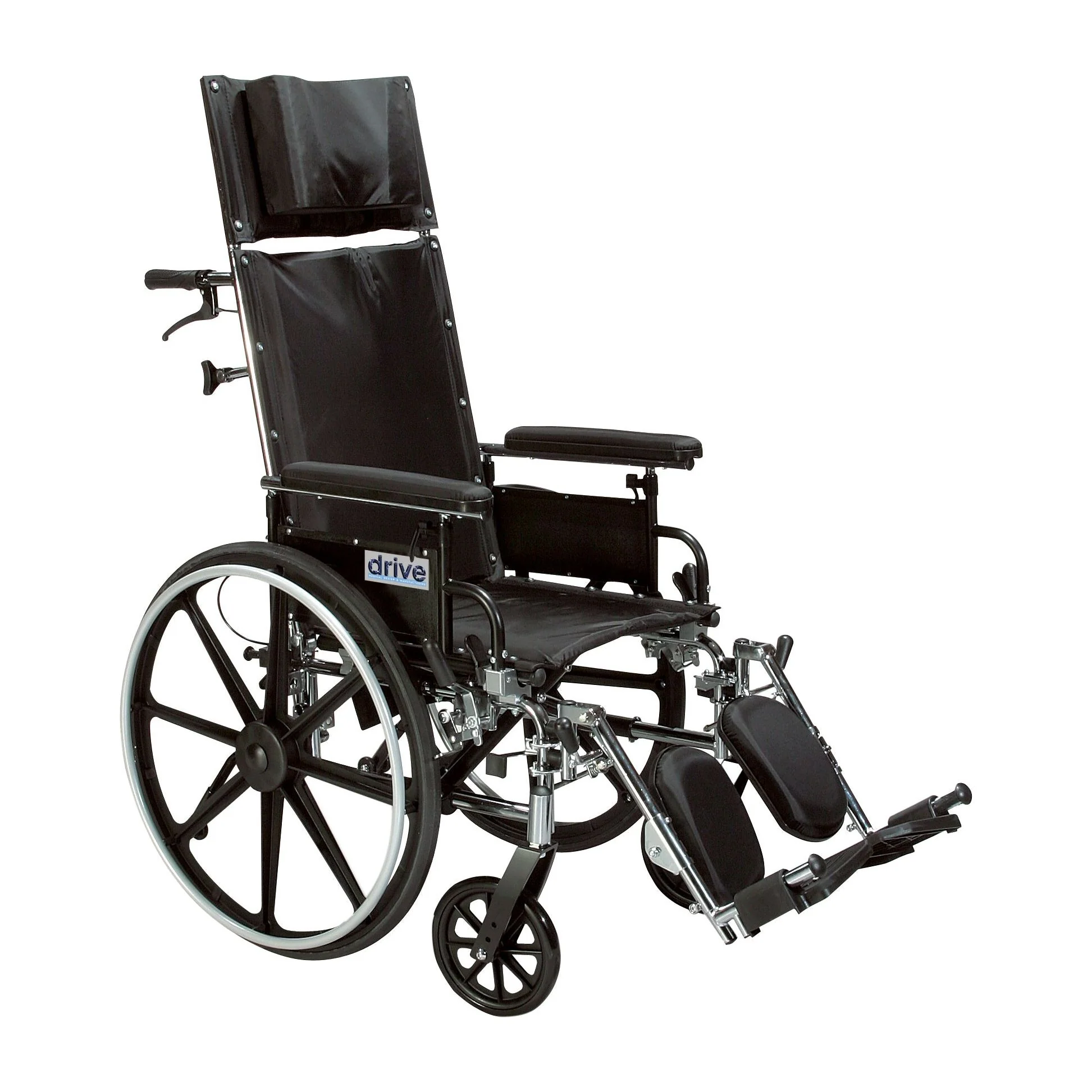 Viper Plus GT Full Reclining Wheelchair, Detachable Desk Arms, 20" Seat