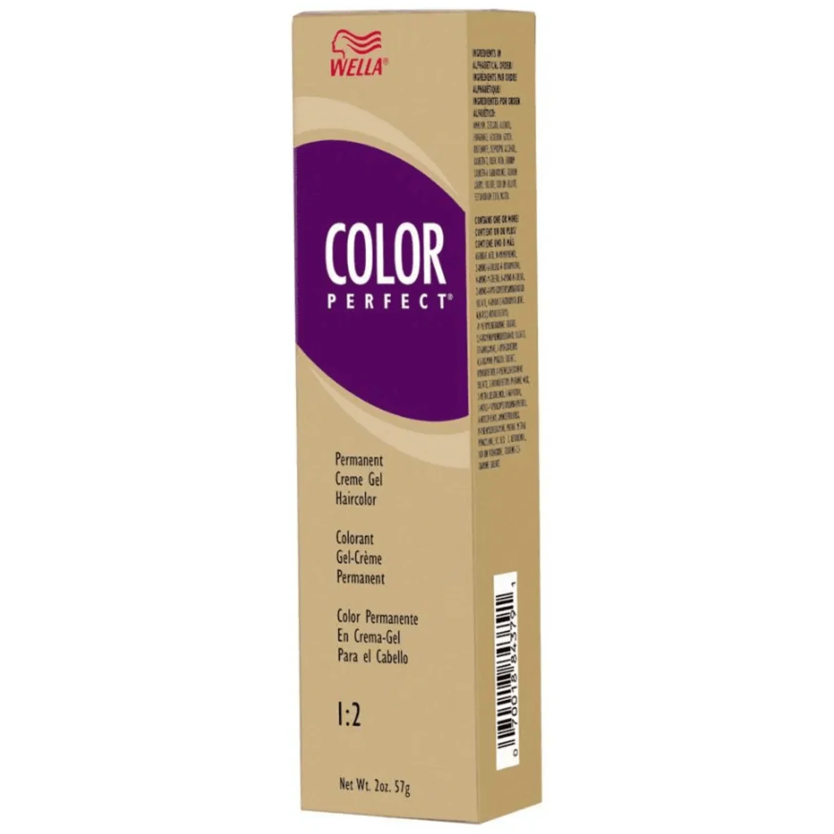 Wella Color Perfect Permanent Creme Gel 1:2 (Tube) 6RG Dark Red Golden Blonde