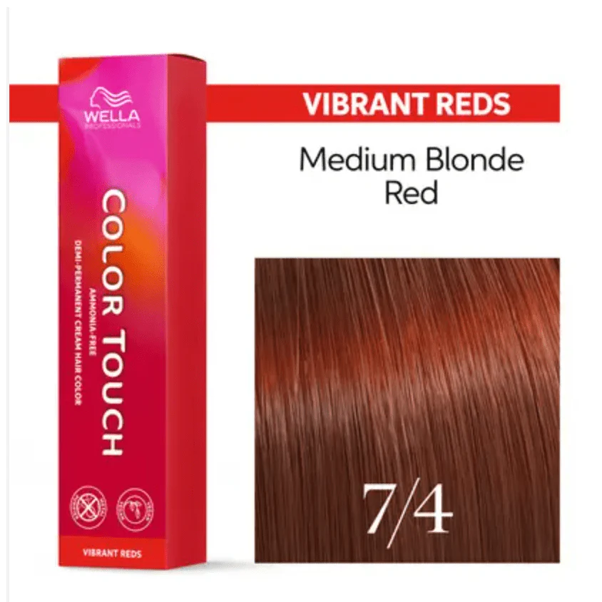 Wella Color Touch 7/4 Medium Blonde Red 2 oz