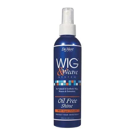 Wig & Weave Oil Free Shine with Argan Extracts Spray for Natural and Synthetic Hair.8 Oz