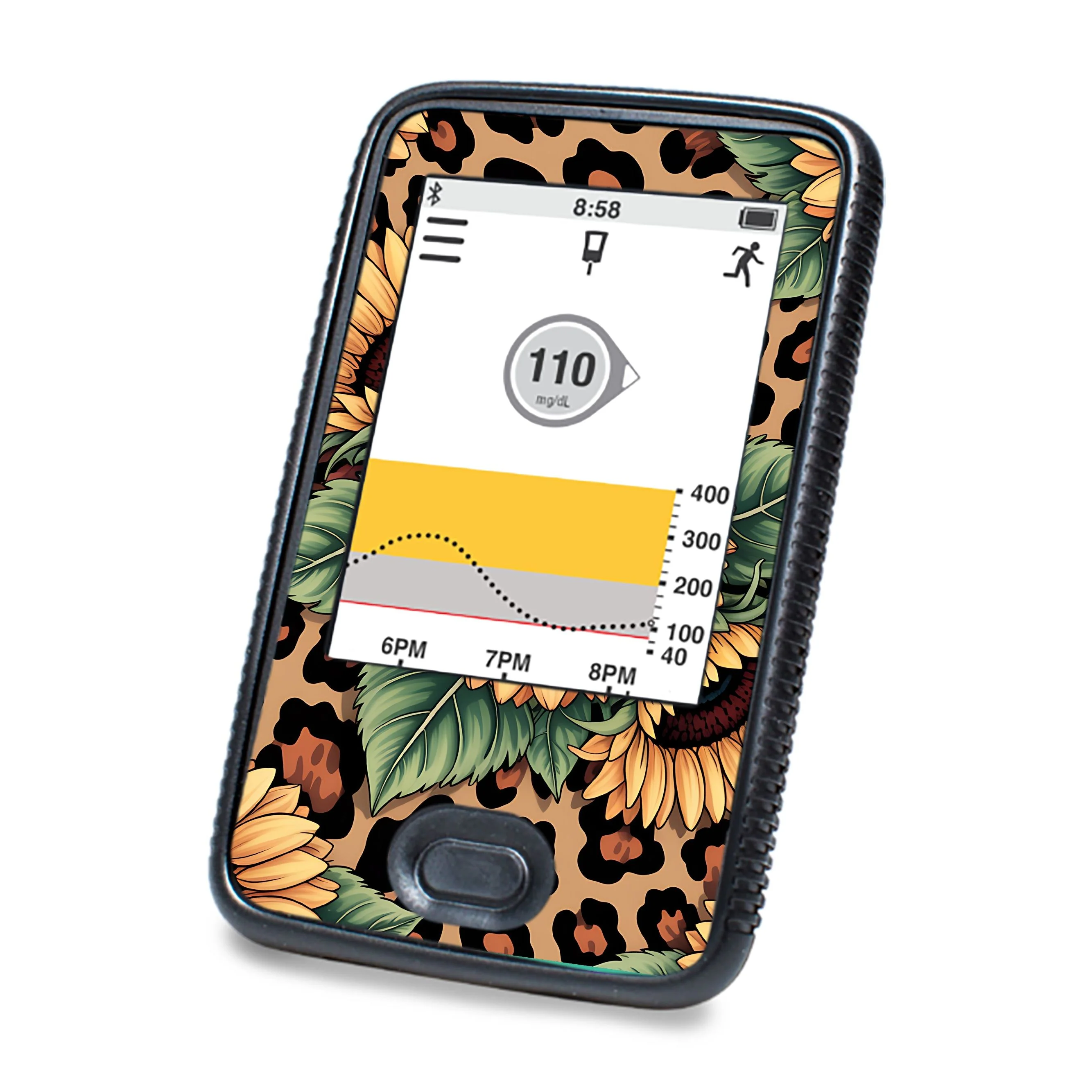Wild Sunflower Dexcom G6 Touchscreen Receiver Sticker - Pump Peelz