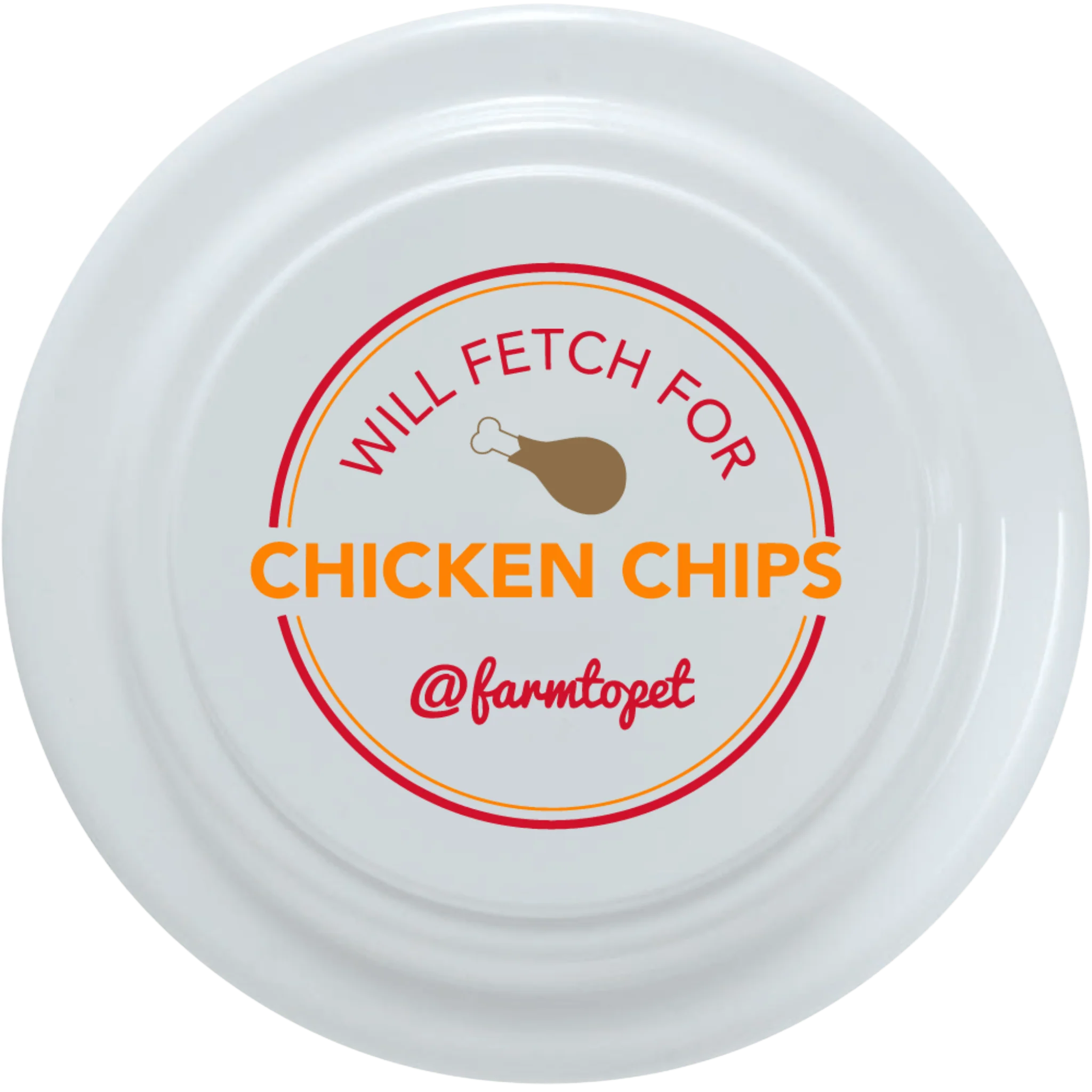 Will Fetch for Chicken Chips Dog Frisbee | Fun Toy for Dogs and Humans - Image 2
