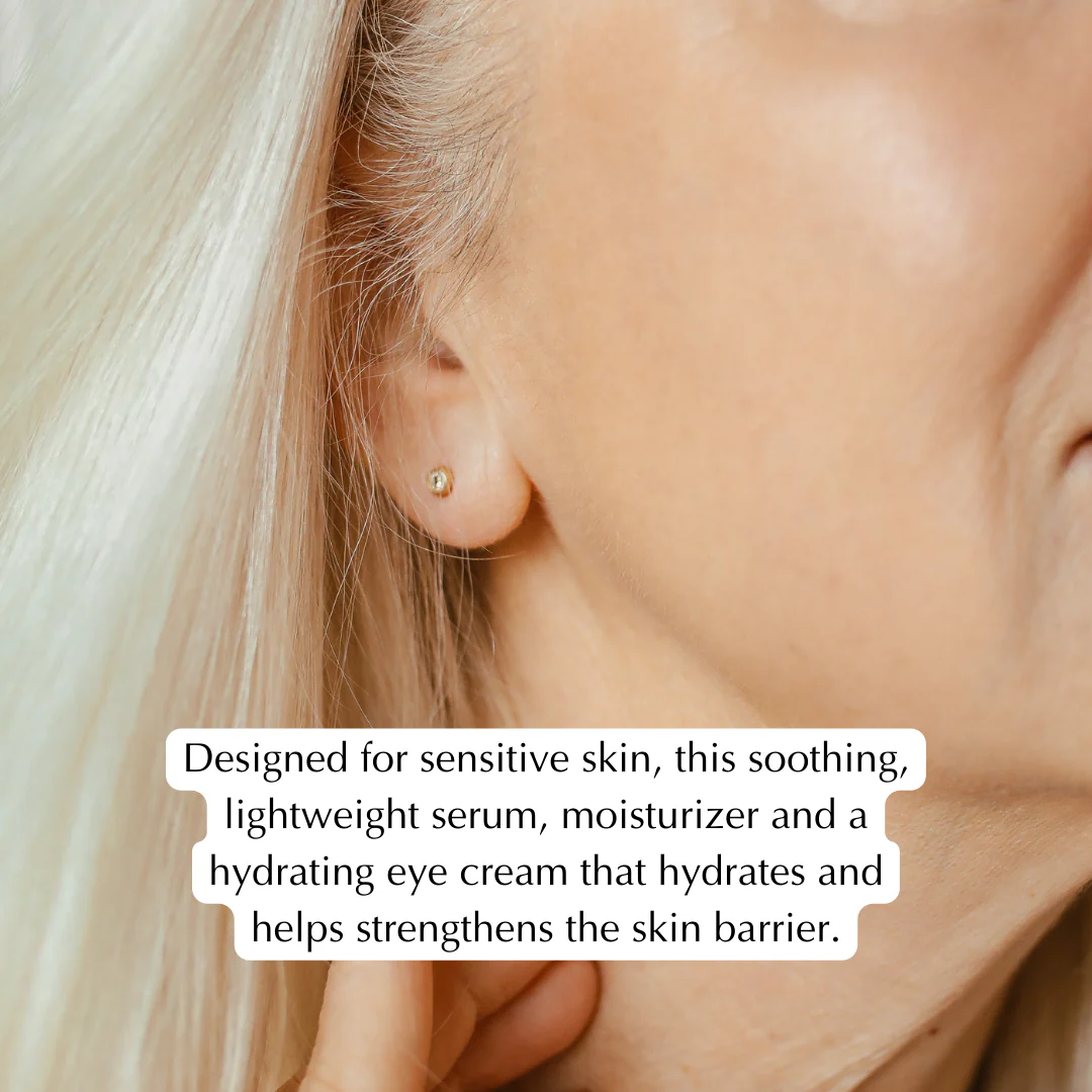 Wrinkle Smoothing Hydration Set for Sensitive Skin – Vegan, Gluten-Free 3-Piece Brightening & Firming Collection - Image 6