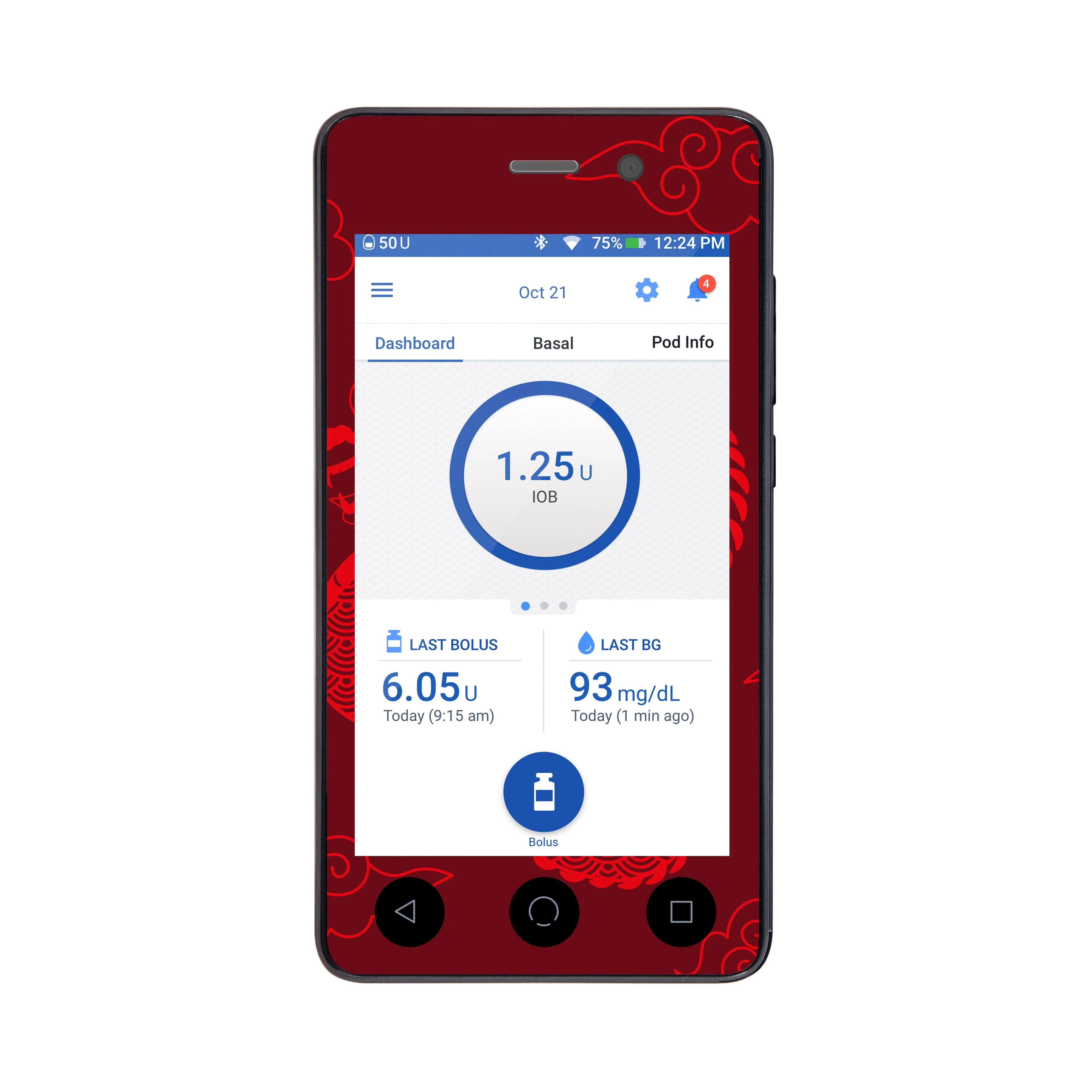 Year of the Dragon Sticker for Omnipod DASH® PDM – Pump Peelz